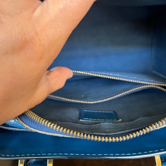 Louis Vuitton Blue Epi Leather Satchel - Picture 8 of 16